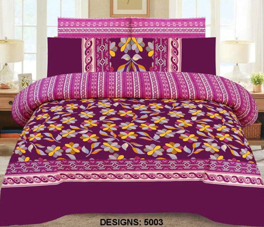 BURGUNDY PURE COTTON BEDSHEET SET