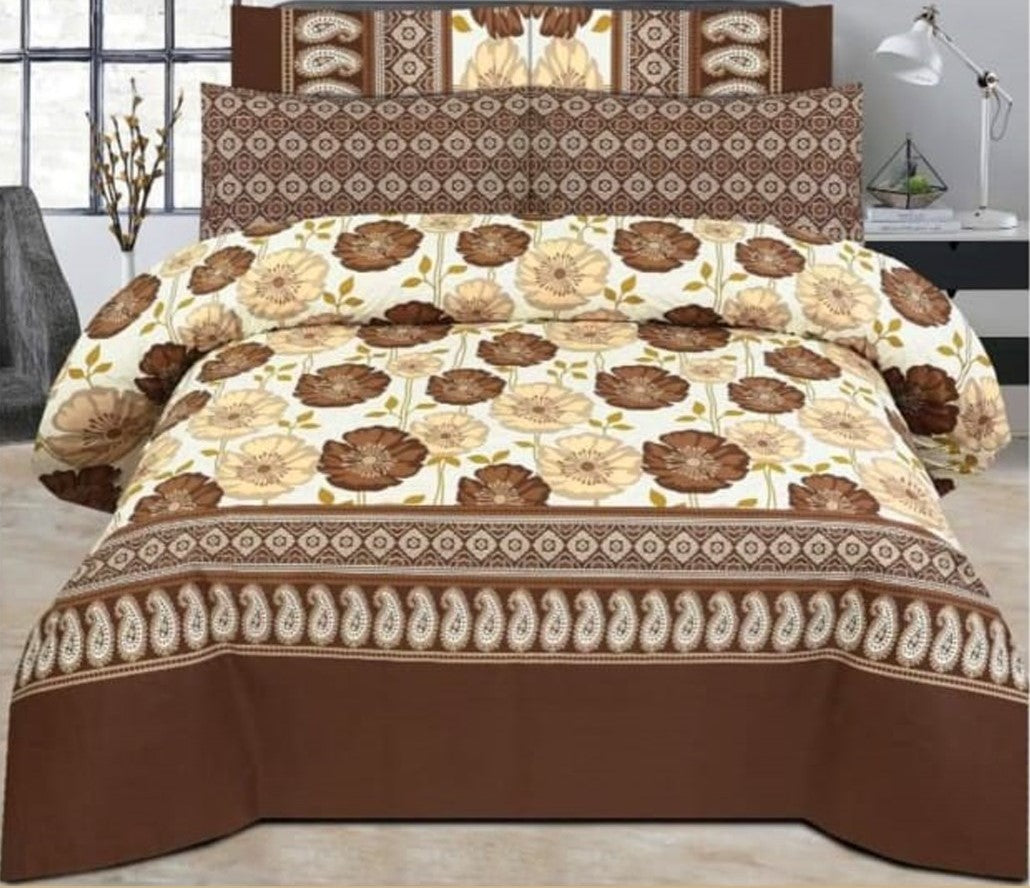 Caramel 3 pcs Bedsheet Set