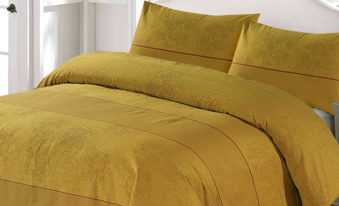 MUSTARD 3 PCS BEDSHEET SET