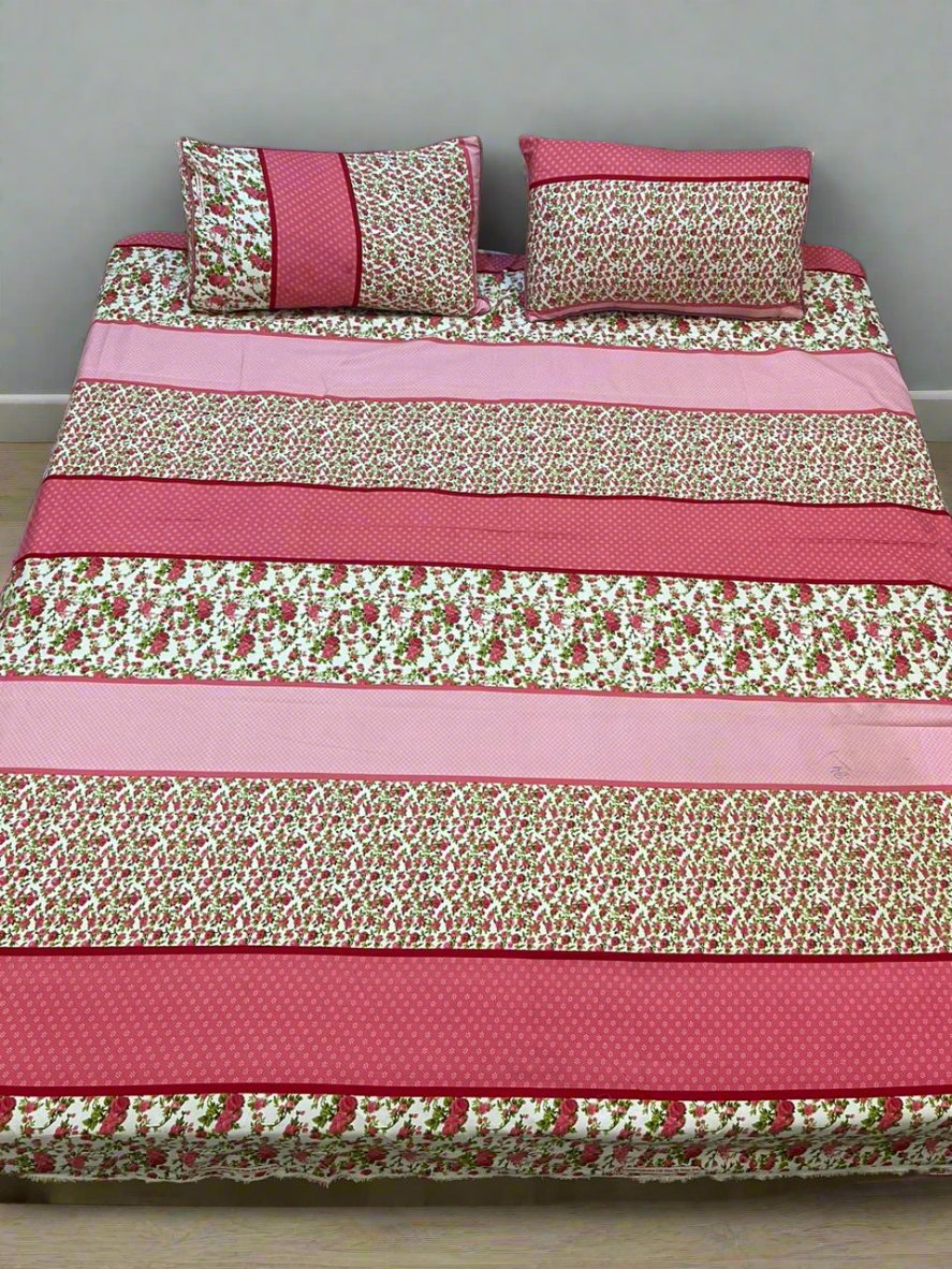 FLOWER PINK - BEDSHEET SET