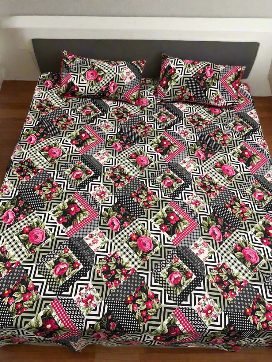 PINK ROSE - BEDSHEET SET