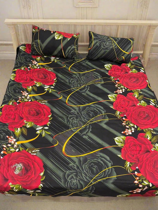 BLACK ROSE - BEDSHEET SET