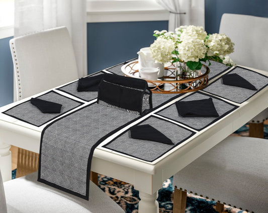 QUILTED 14 PCS TABLE RUNNER SET